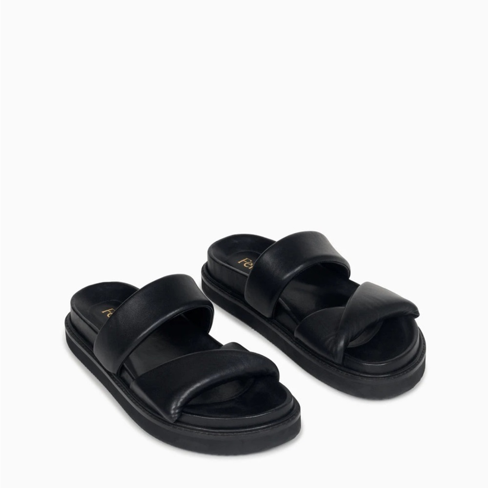 Feners Black Women's Sandals
